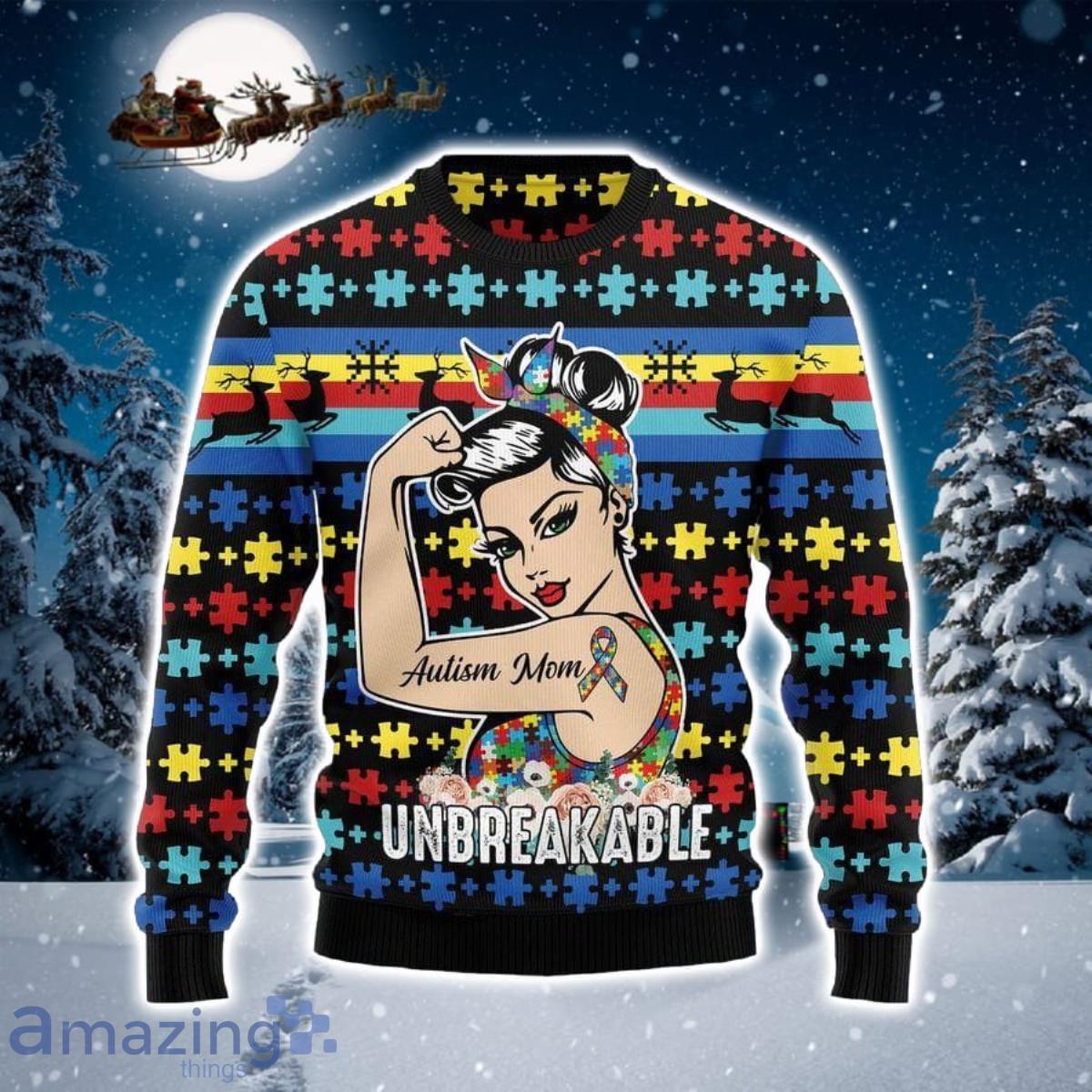 Autism Mom 3D Sweater Ugly Christmas Sweater For Men Women Product Photo 1 Autism Mom 3D Sweater Ugly Christmas Sweater For Men Women Product Photo 1