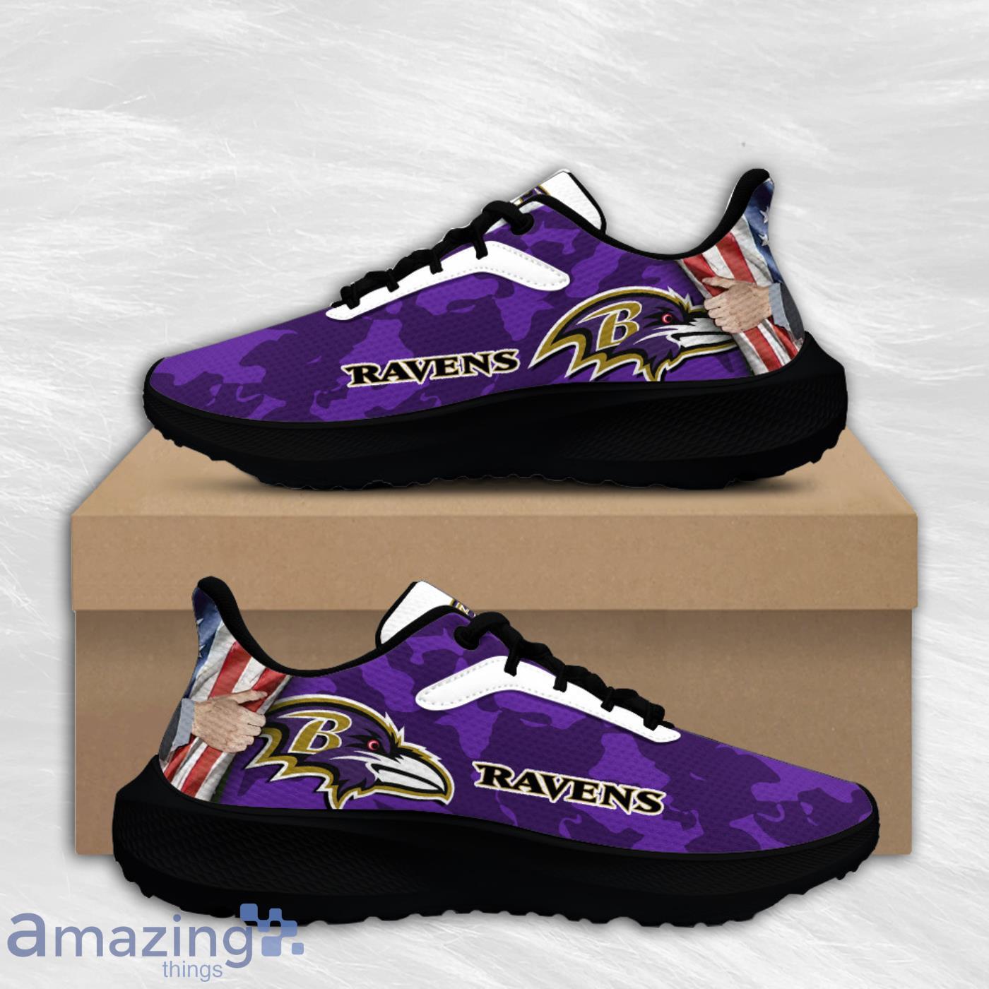 Baltimore Ravens Air Mesh Running Shoes Sport Team Ideal Gift For Men And Women Fans Product Photo 2