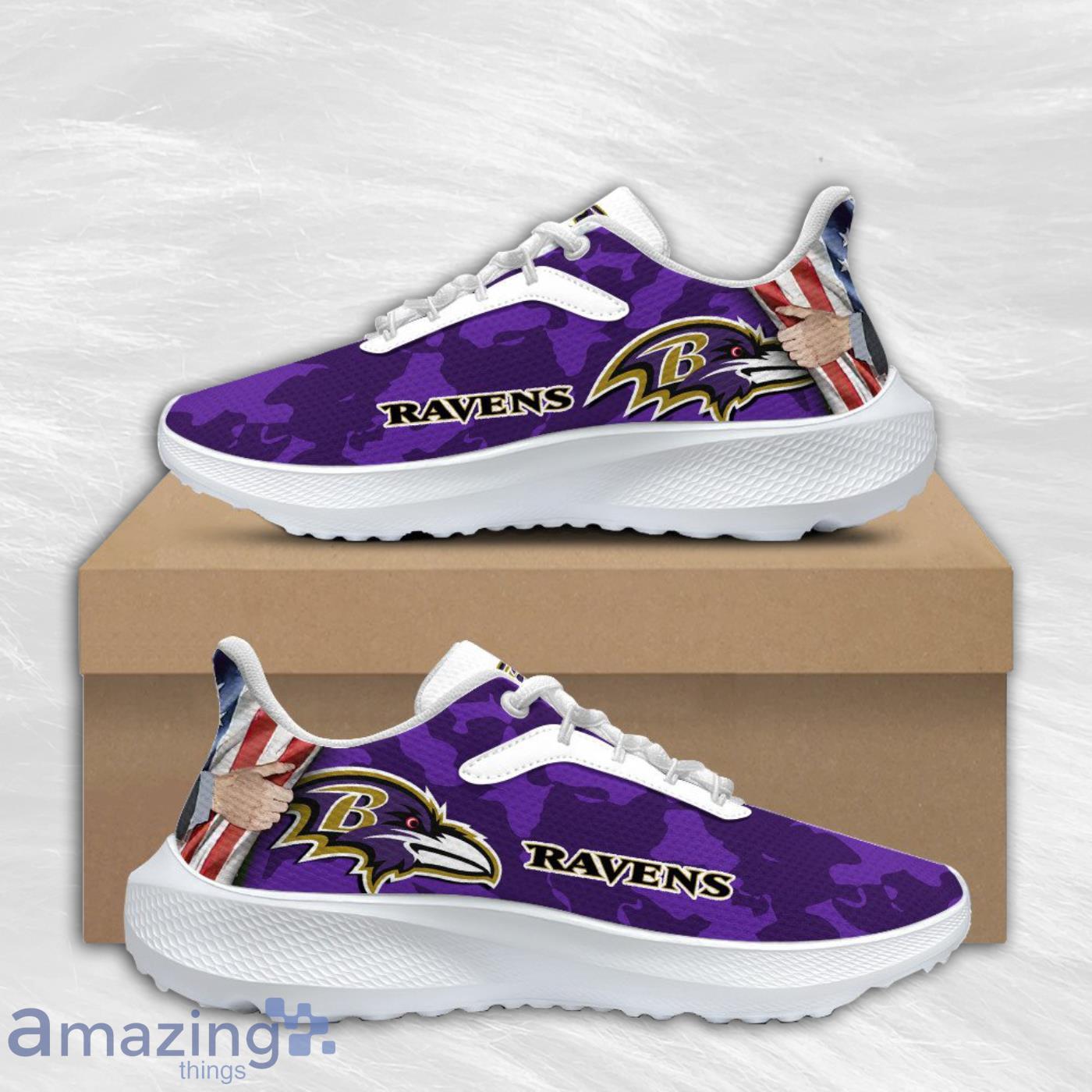 Baltimore Ravens Air Mesh Running Shoes Sport Team Ideal Gift For Men And Women Fans Product Photo 1