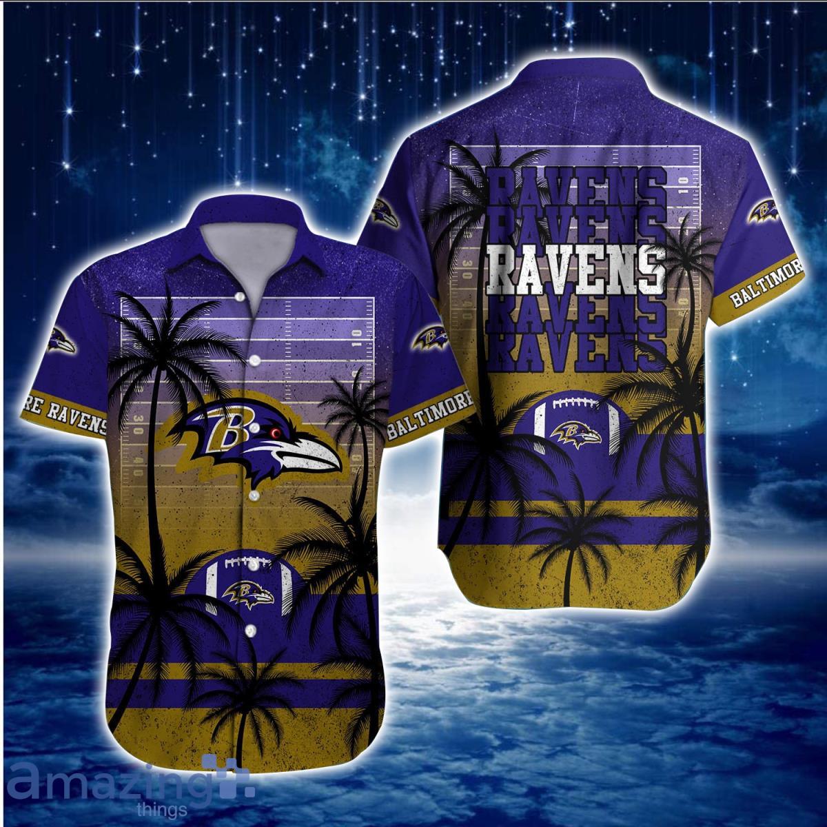Baltimore Ravens NFL Hawaiian Shirt Aloha Shirt For Men Women Fans Product Photo 1