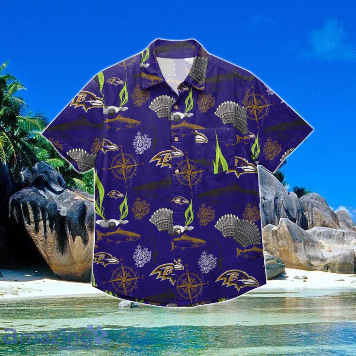 Awesome NFL Baltimore Ravens Hawaiian Shirt Team Symbol Gift For