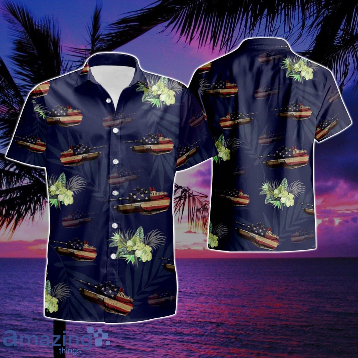 Beach Shorts M1 Abrams Tank Tropical Summer Beach Hawaiian Shirt And Short Product Photo 1