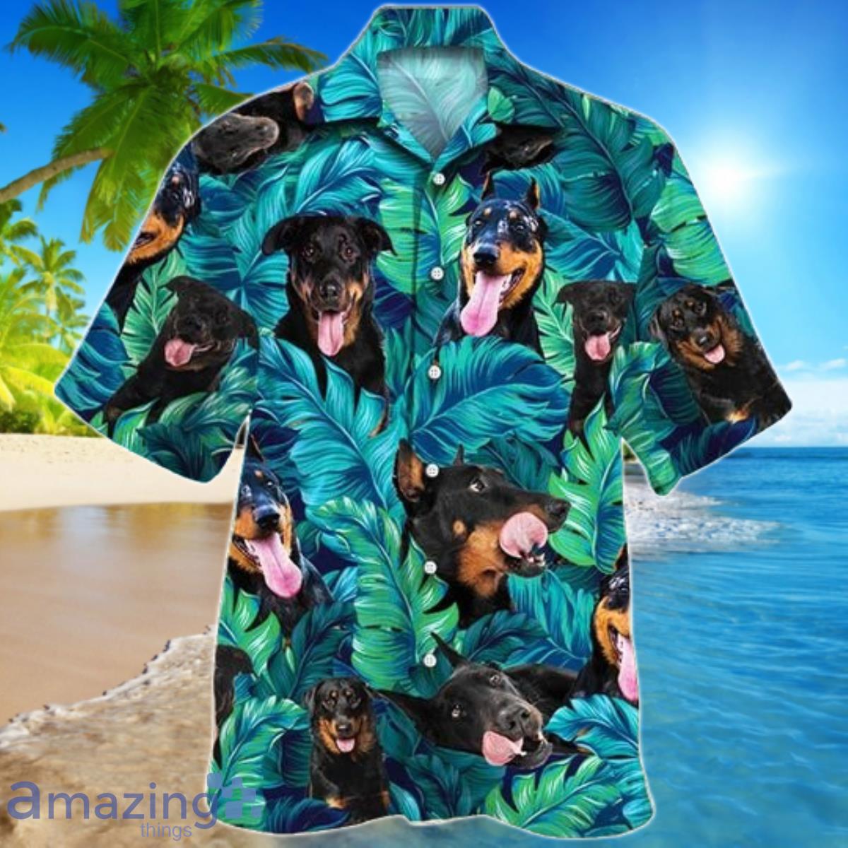 Beauceron Dog Lovers Hawaiian Shirt For Men And Women Product Photo 1
