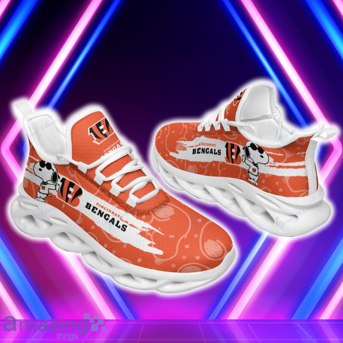 Bengals Football Team Max Soul Shoes Running Sneakers Style Gift For Fans