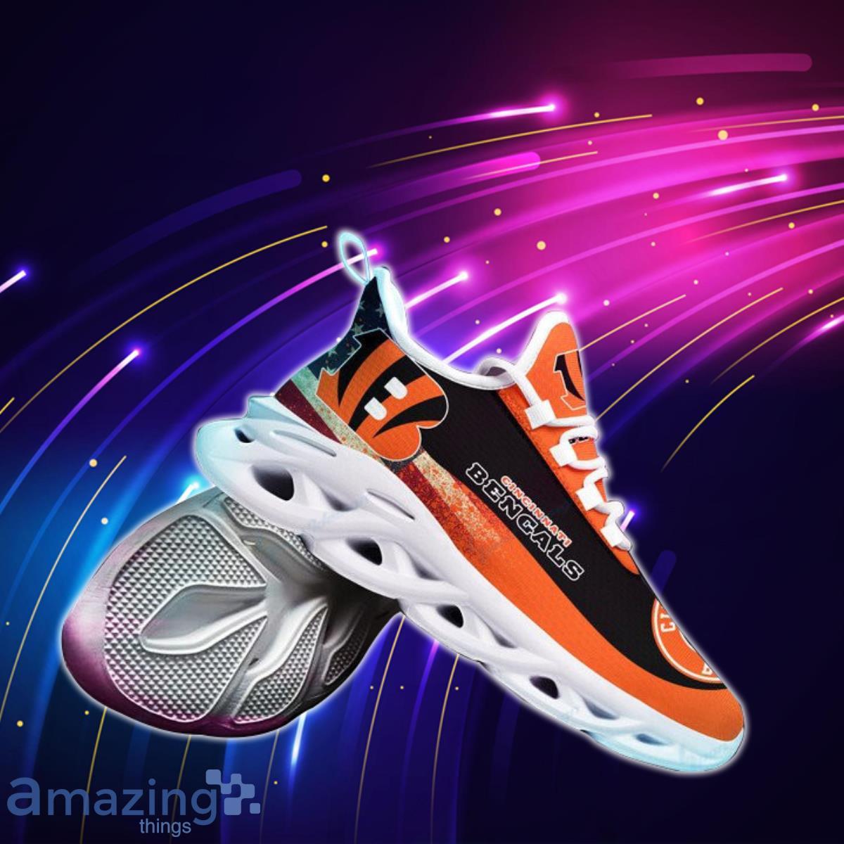 Bengals Football Team Max Soul Shoes Running Sneakers Special Gift For Real Fans Product Photo 1 Bengals Football Team Max Soul Shoes Running Sneakers Special Gift For Real Fans Product Photo 1