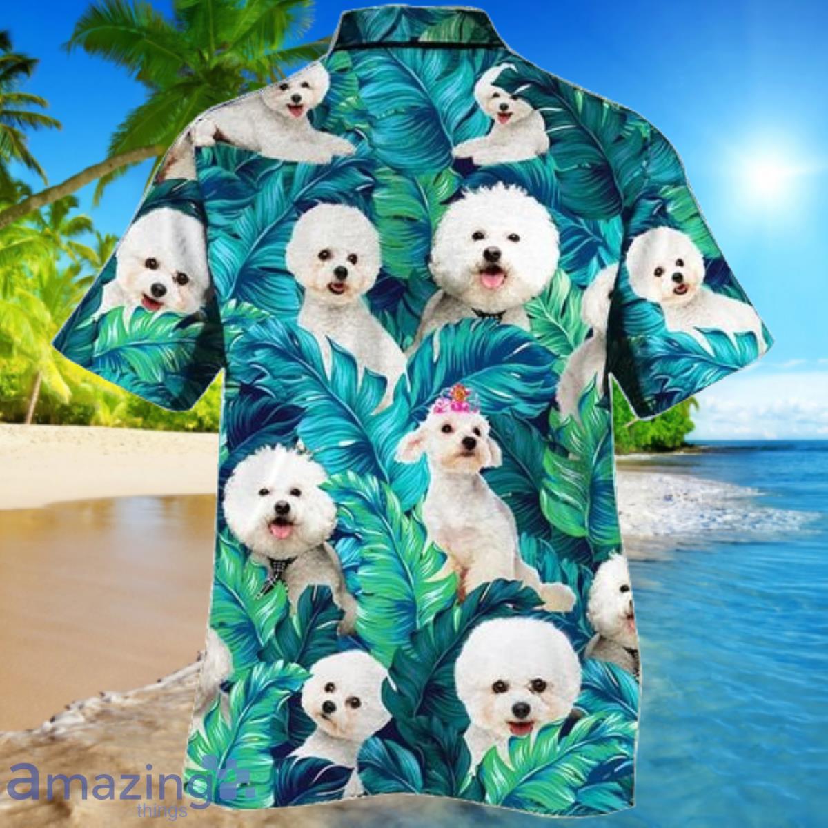 Bichon Frise Dog Lovers Hawaiian Shirt For Men And Women image Bichon Frise Dog Lovers Hawaiian Shirt For Men And Women Product Photo 2