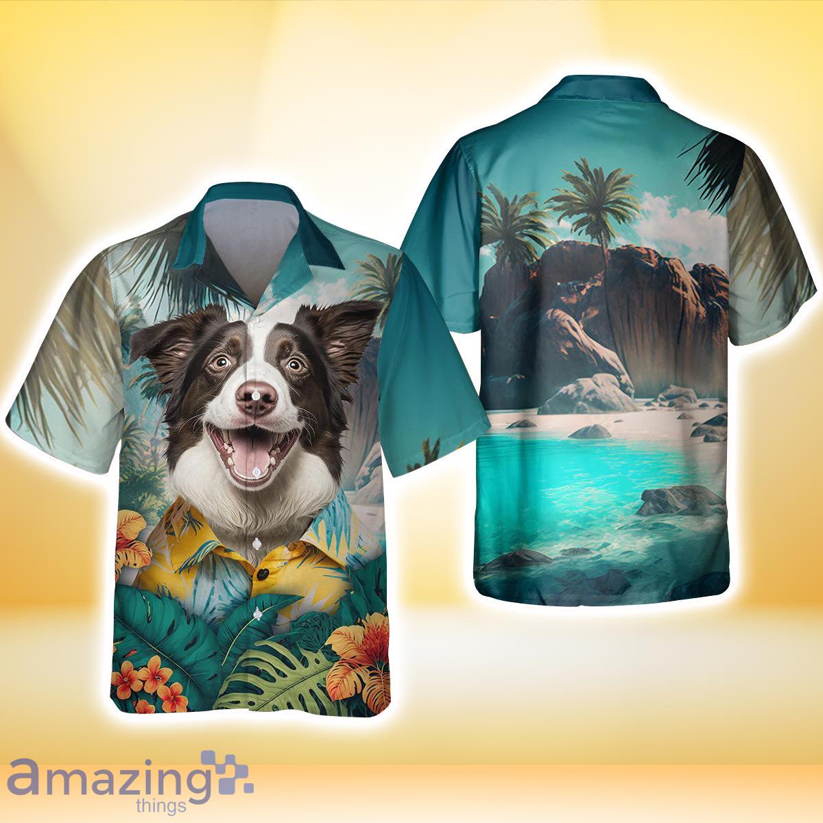 Border Collie All Print 3D Hawaiian Shirt For Men Women image Border Collie All Print 3D Hawaiian Shirt For Men Women Product Photo 3