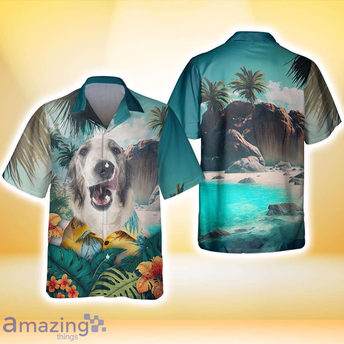 Borzoi All Print 3D Hawaiian Shirt Best Gift For Dog Lovers image Borzoi All Print 3D Hawaiian Shirt Best Gift For Dog Lovers Product Photo 3