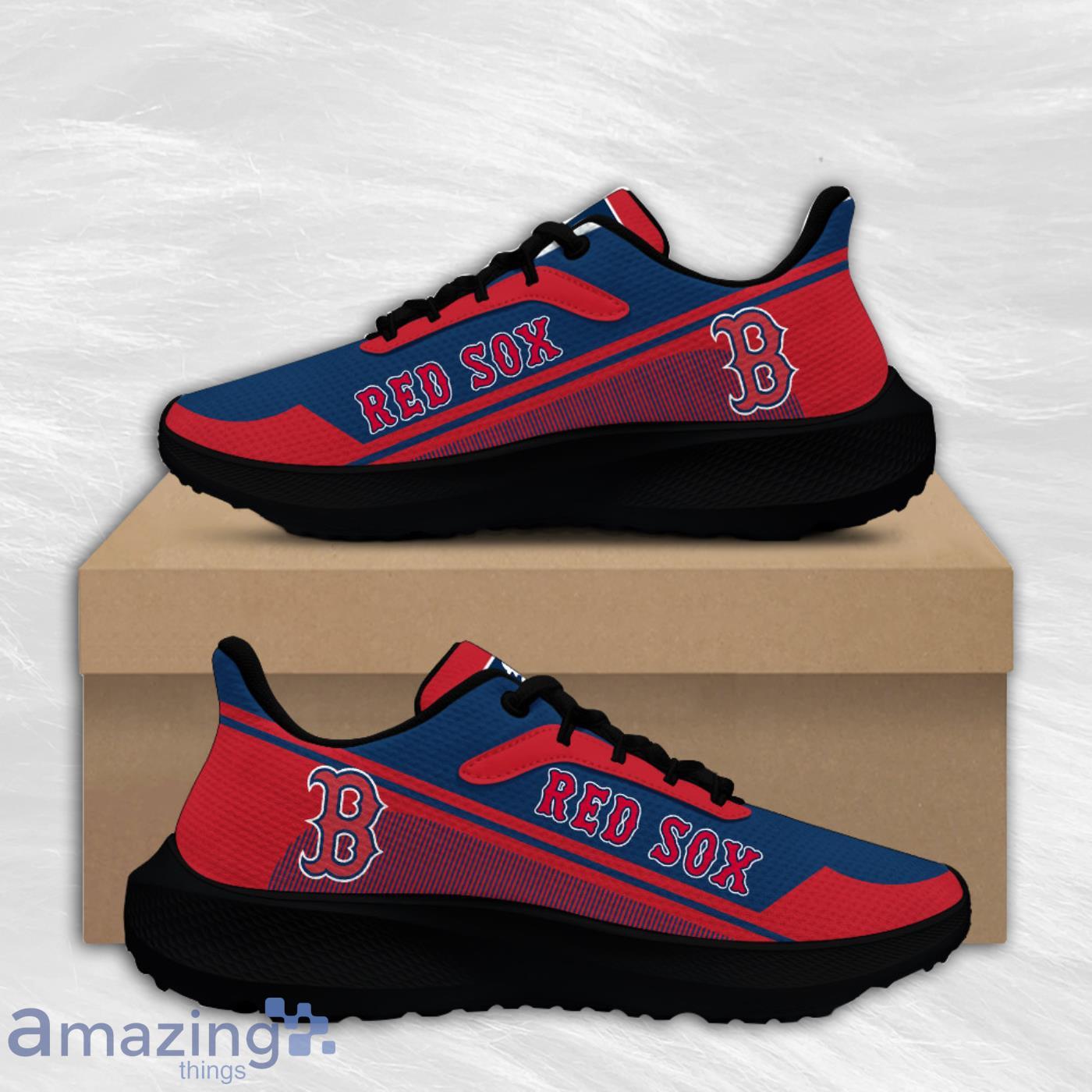 Boston Red Sox Football Air Mesh Running Shoes Sport Team For Men And Women Product Photo 2