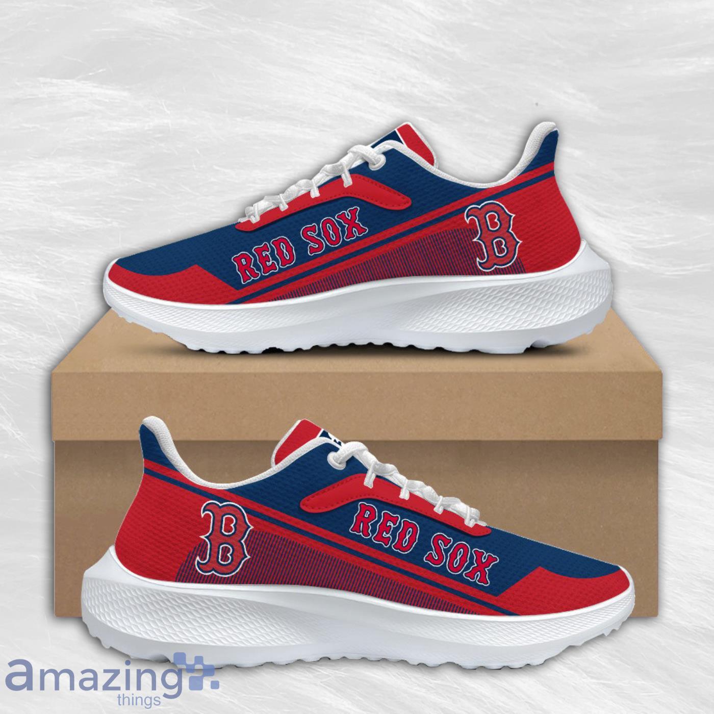 Boston Red Sox Football Air Mesh Running Shoes Sport Team For Men And Women Product Photo 1