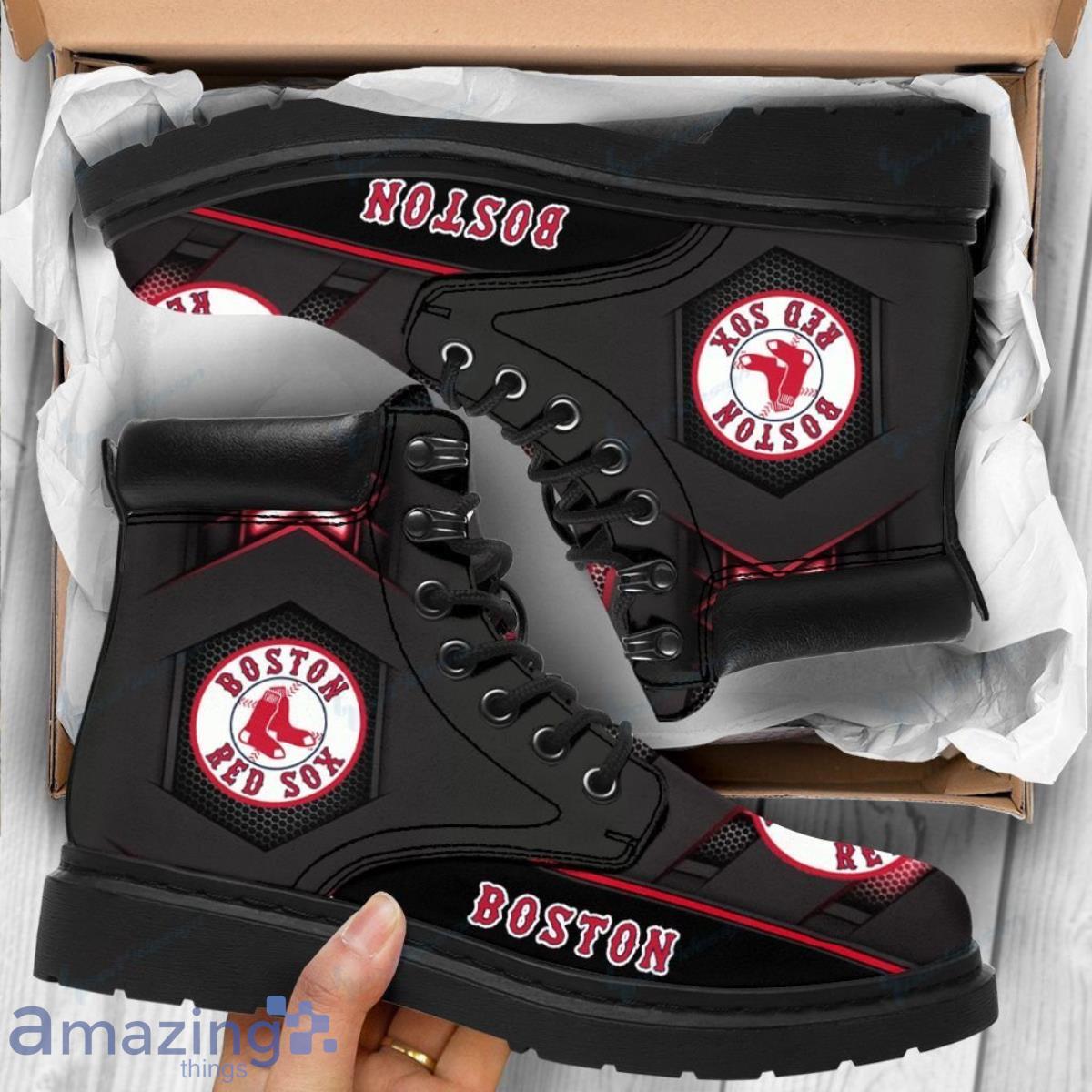 Boston Red Sox Football Team Leather Boots For Men Women Best Gift For Fans Product Photo 1