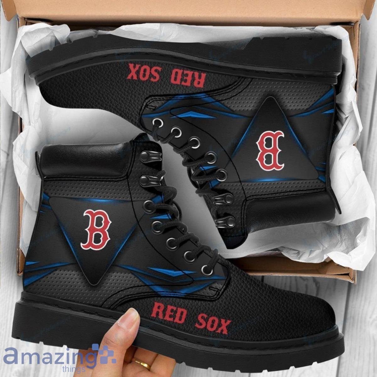 Boston Red Sox Football Team Leather Boots For Men Women Great Gift For Fans Product Photo 1