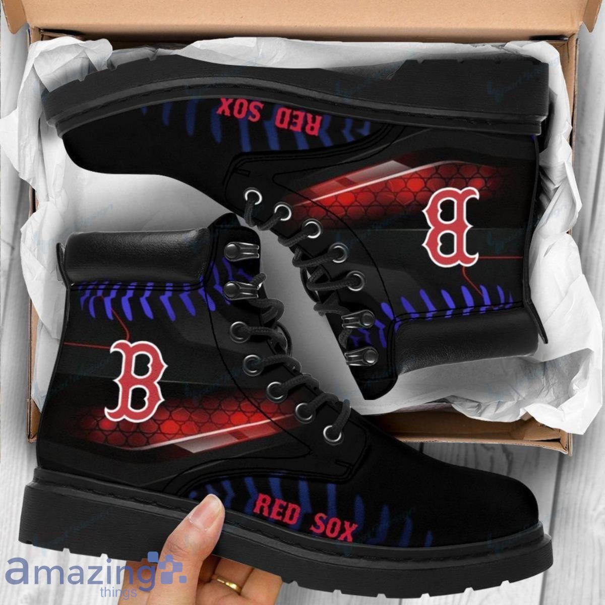 Boston Red Sox Football Team Leather Boots For Men Women Unique Gift For Fans Product Photo 1