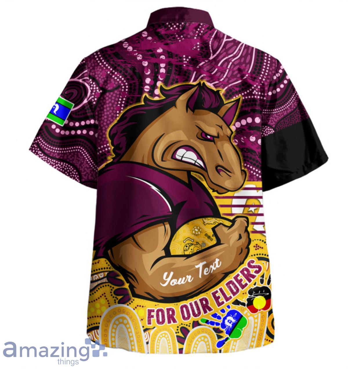 Brisbane City Sport Hawaiian Shirt Custom Name Product Photo 1