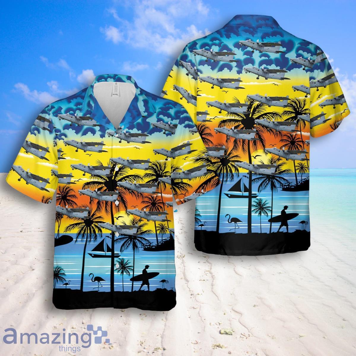 Britten-Norman Defender Hawaiian Shirt And Shorts Great Style For Men Product Photo 1