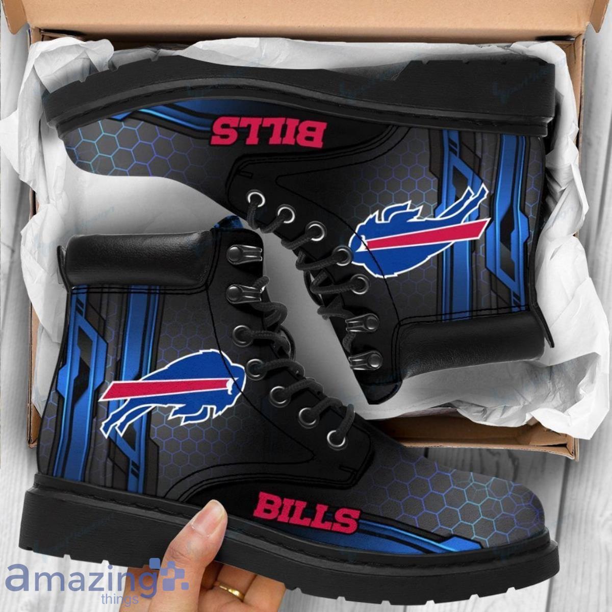Buffalo Bills Football Team Leather Boots For Men Women Great Gift For Fans Product Photo 1