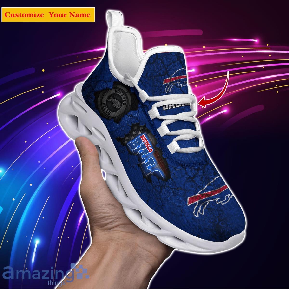 Buffalo Bills NFL Custom Name Max Soul Shoes Great Gift For Men Women Fans