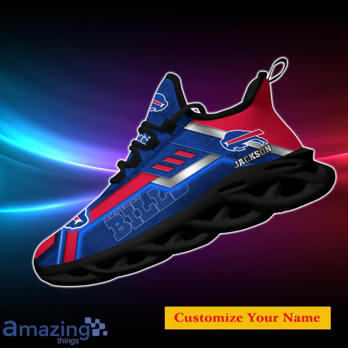 Buffalo Bills Custom Name Men And Women Max Soul Shoes