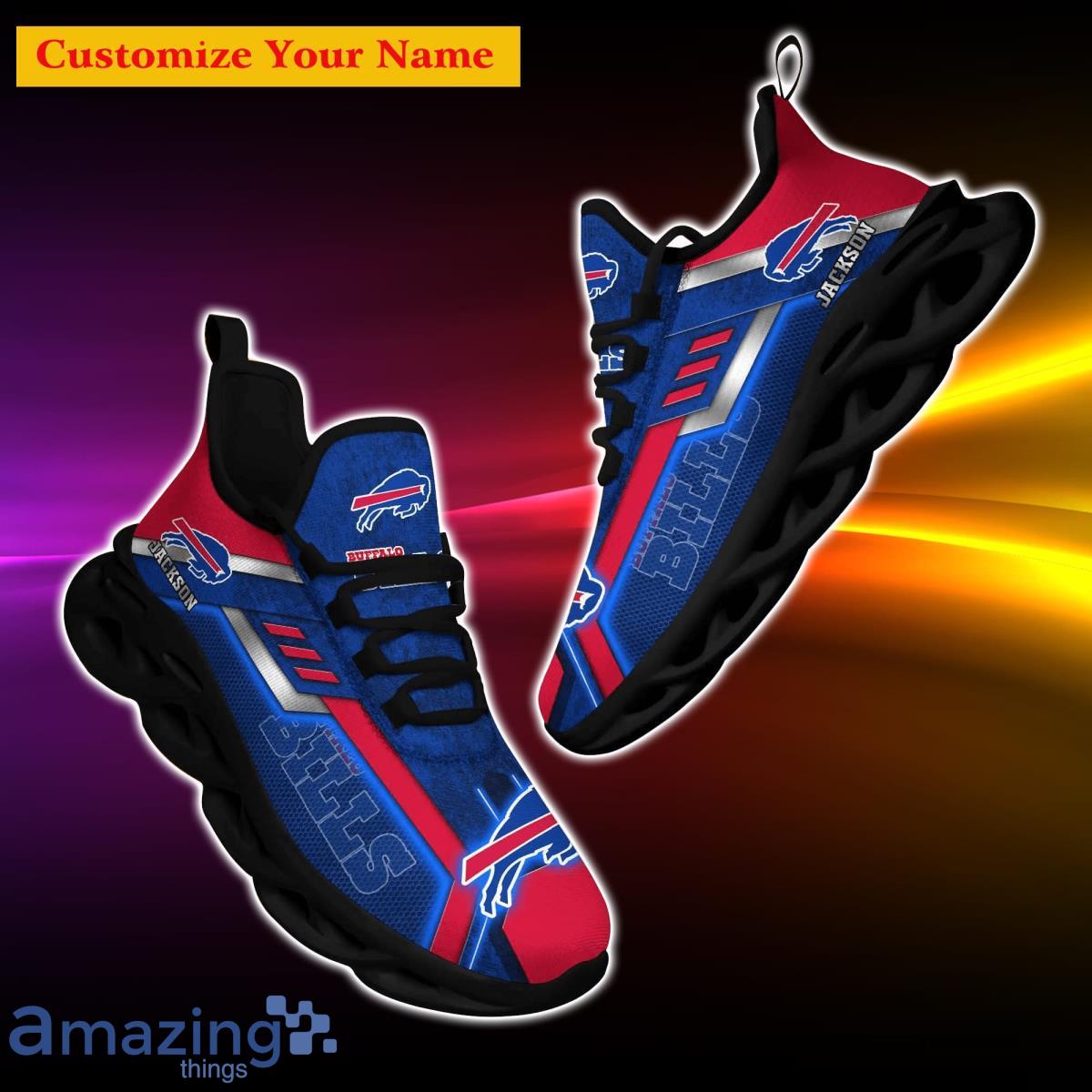 Buffalo Bills NFL Custom Name Max Soul Shoes Impressive Gift For Men Women  Fans