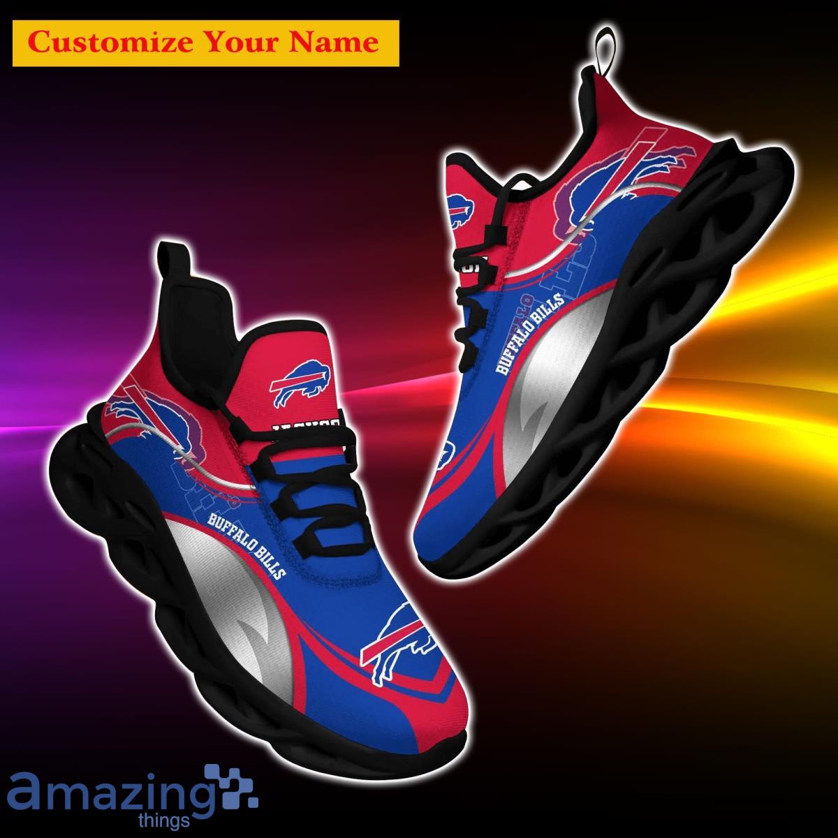 Buffalo Bills NFL Custom Name Unique Max Soul Shoes Gift For Fans