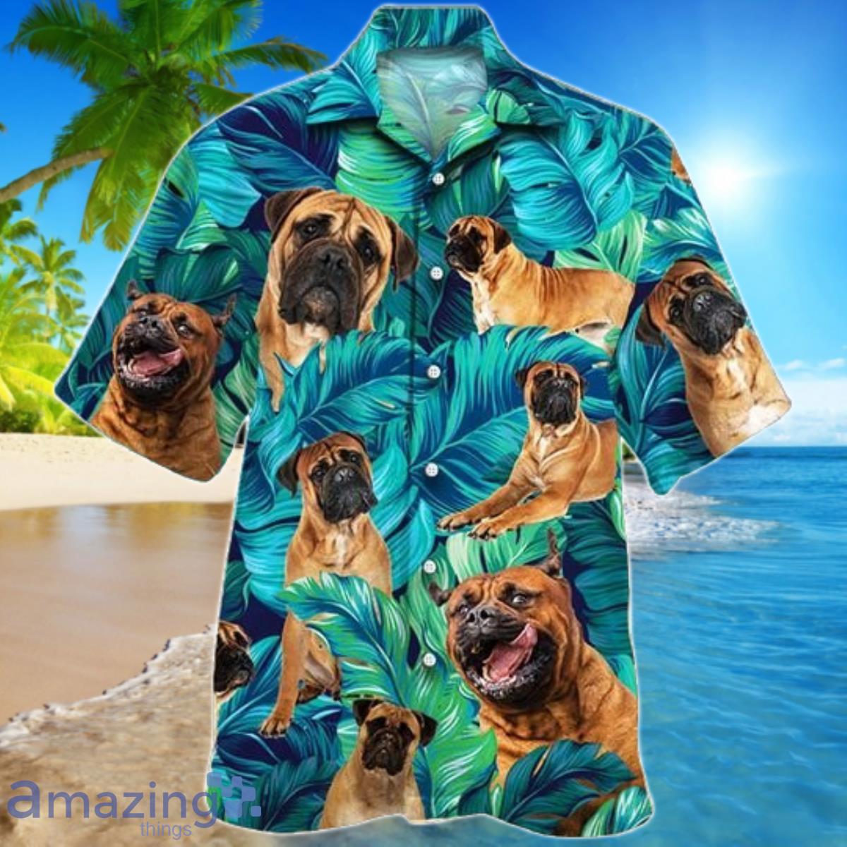 Bullmastiff Dog Lovers Hawaiian Shirt For Men And Women Product Photo 1