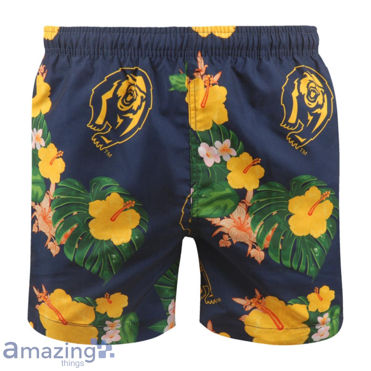 California Bears NCAA Floral Hawaiian Shorts For Summer Beach Product Photo 1