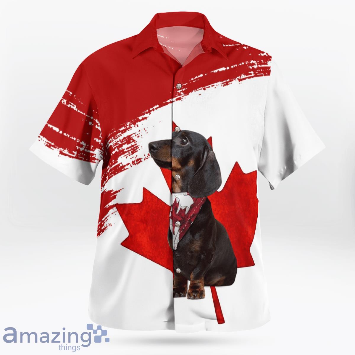 Canada Day, Dachshund Flag Hawaiian Shirt Best Style For Men Women Product Photo 1