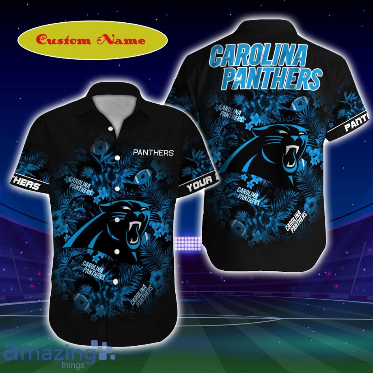 Custom Name Carolina Panthers Hawaiian Shirt NFL Football Hawaiian