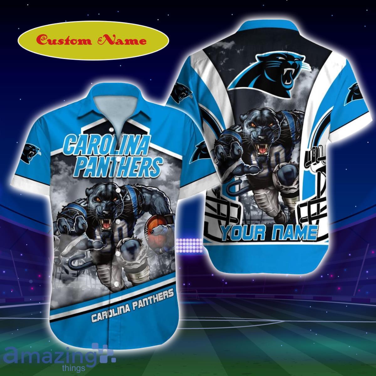 Carolina Panthers NFL Custom Name Hawaiian Shirt Gift For Men