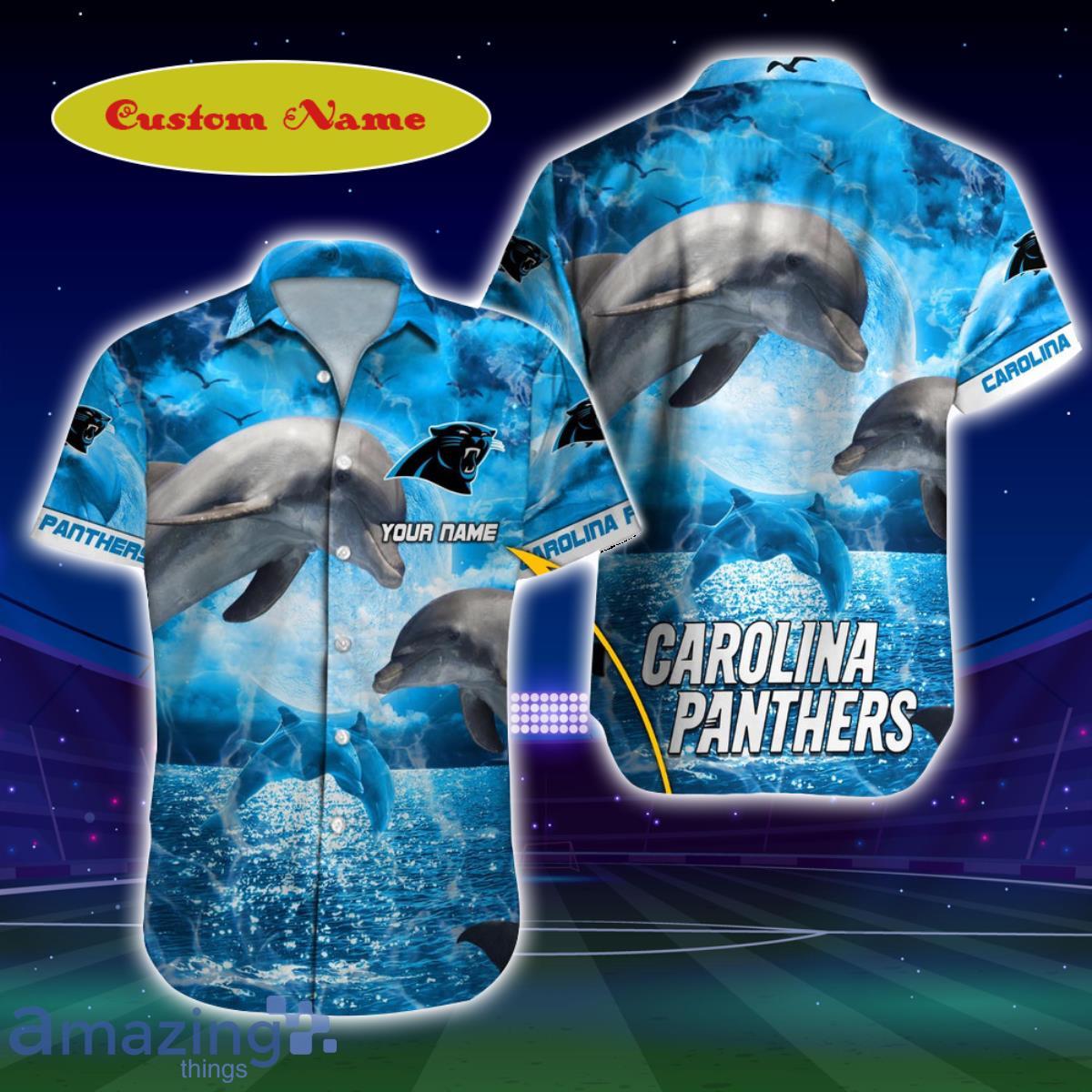 Carolina Panthers NFL Football Custom Name Hawaiian Shirt Unique Gift For Men And Women Fans Product Photo 1