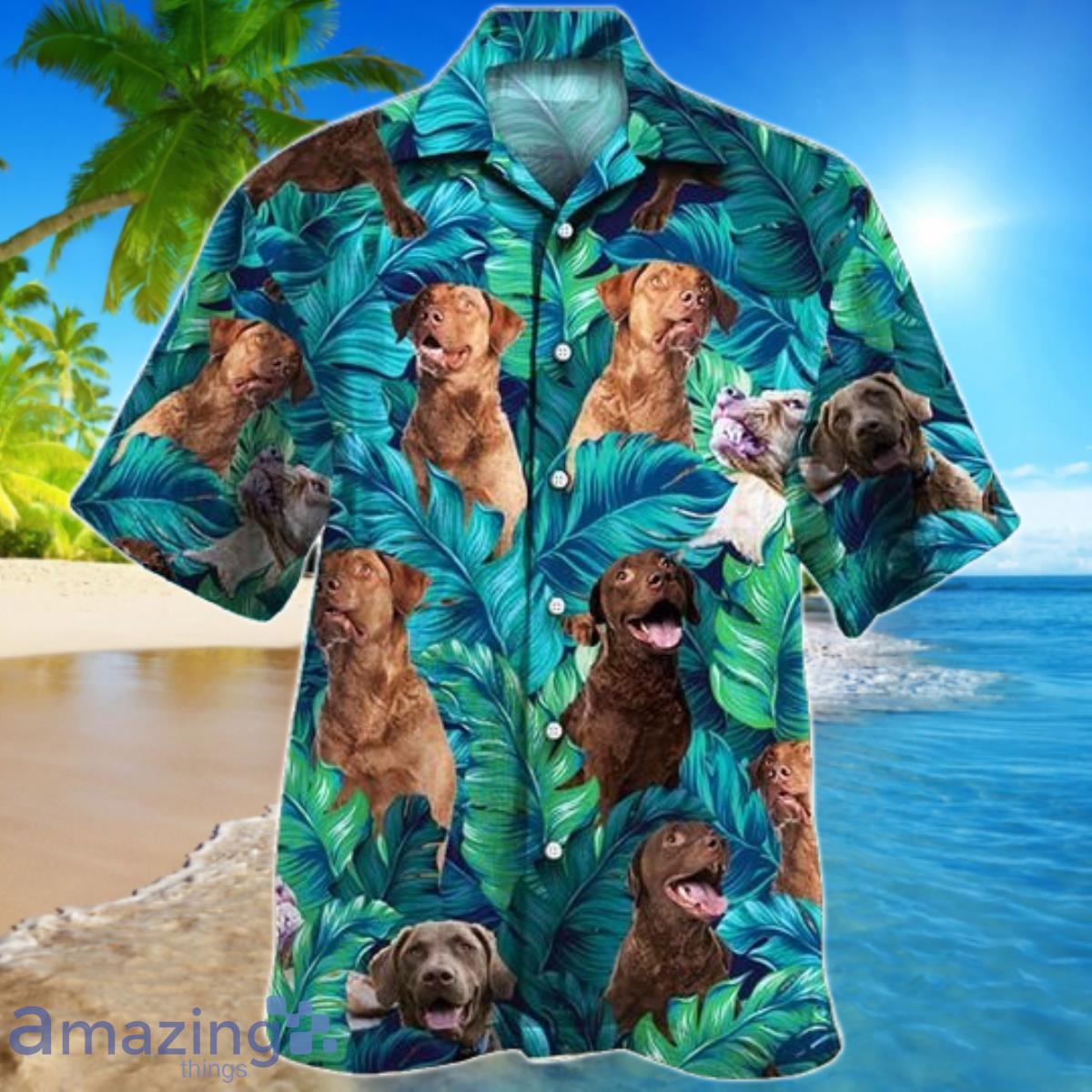Chesapeake Bay Retriever Dog Lovers Hawaiian Shirt For Men And Women Product Photo 1