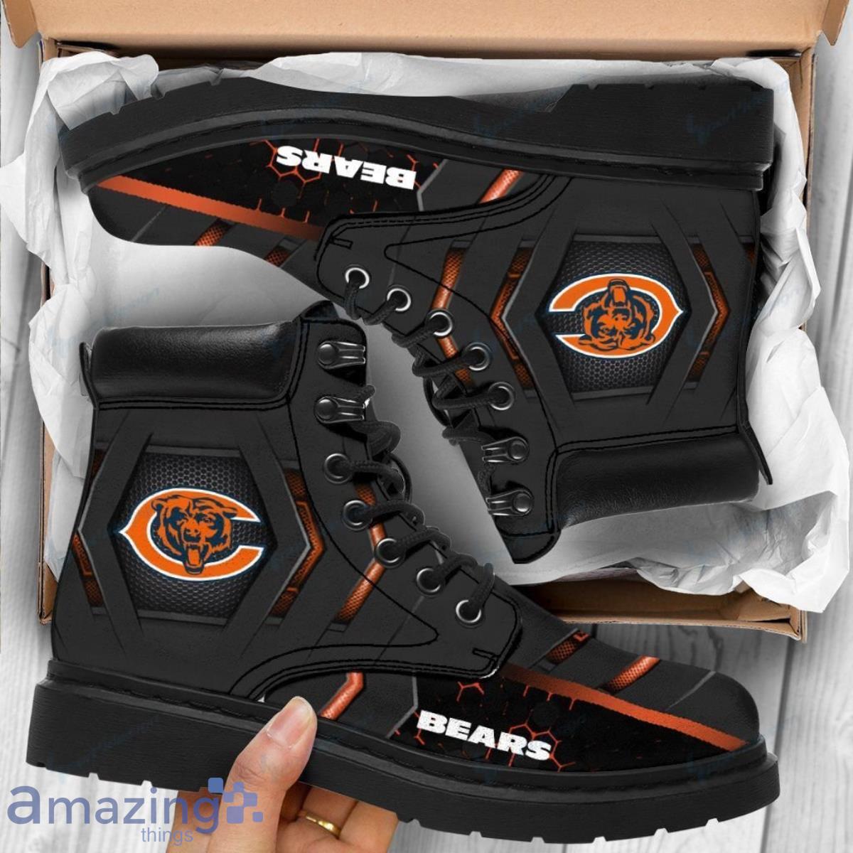 Chicago Bears Football Team Leather Boots For Men Women Best Gift For Fans Product Photo 1