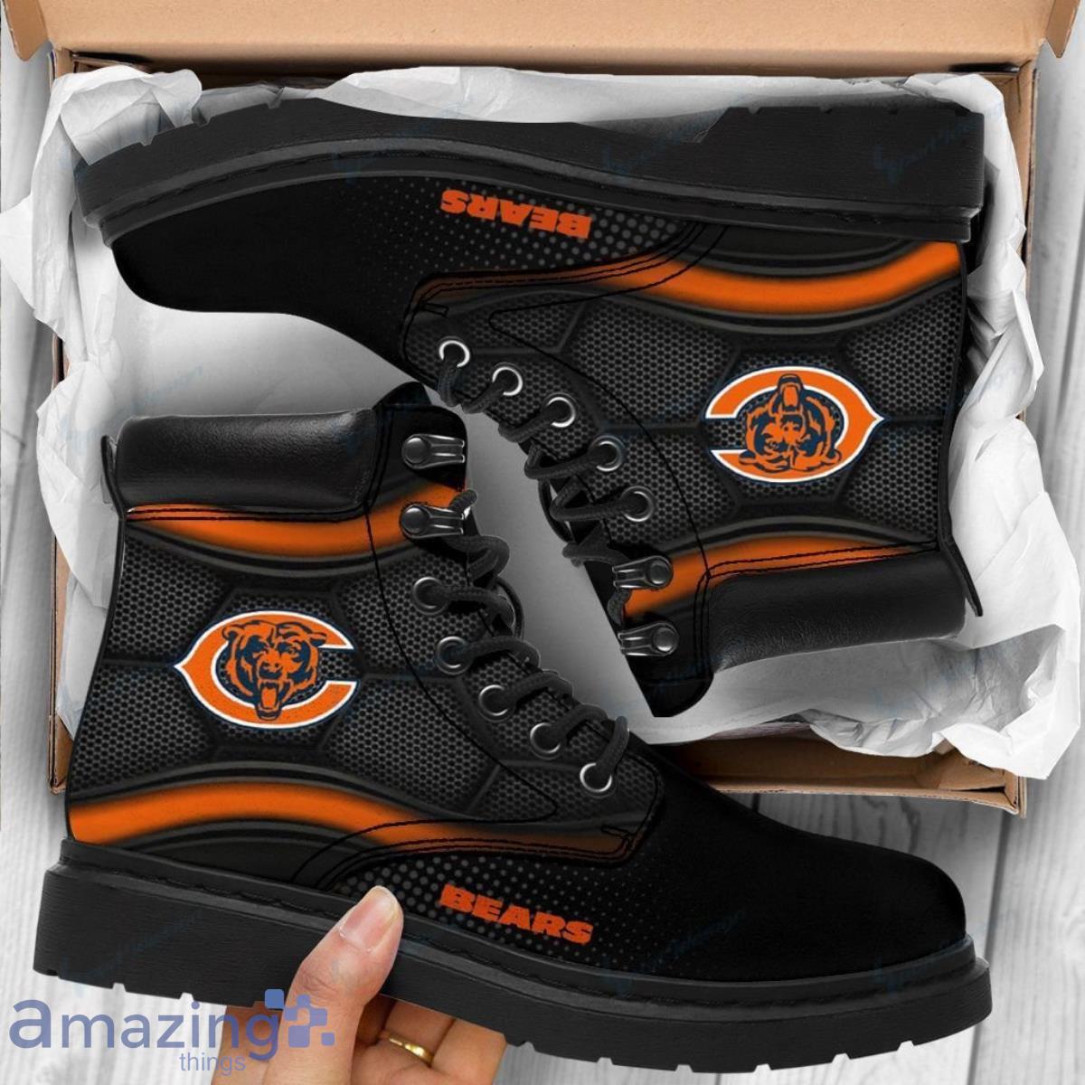 Chicago Bears Football Team Leather Boots For Men Women Great Gift For Fans Product Photo 1
