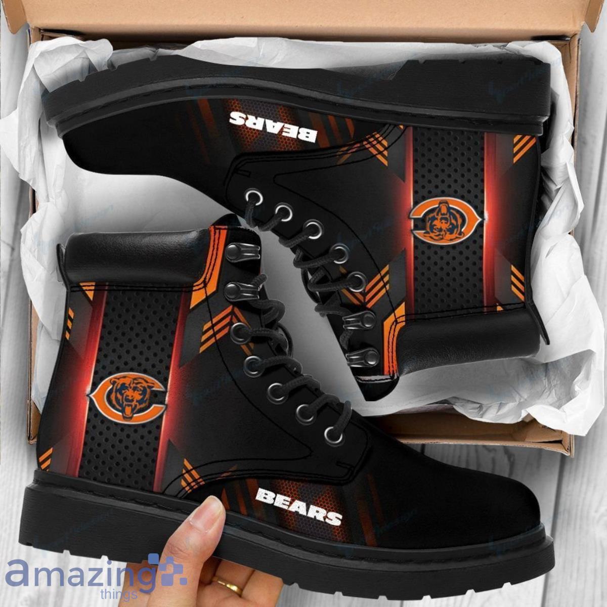 Chicago Bears Football Team Leather Boots For Men Women Special Gift For Fans Product Photo 1