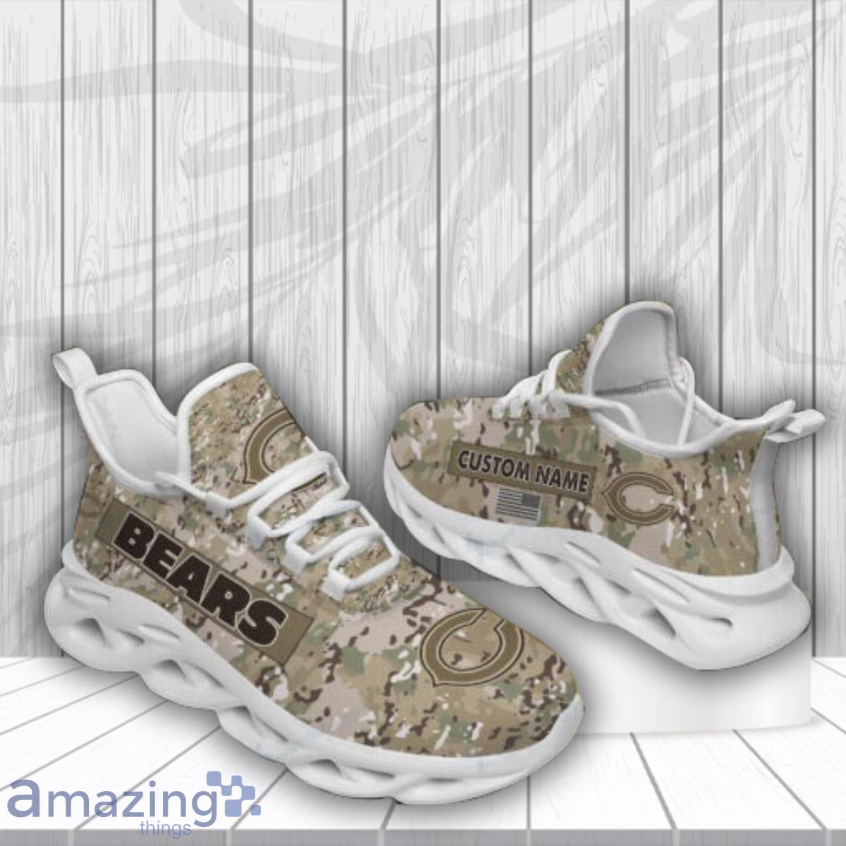 Chicago Bears Football Team Max Soul Shoes Custom Name Running Sneakers Product Photo 1