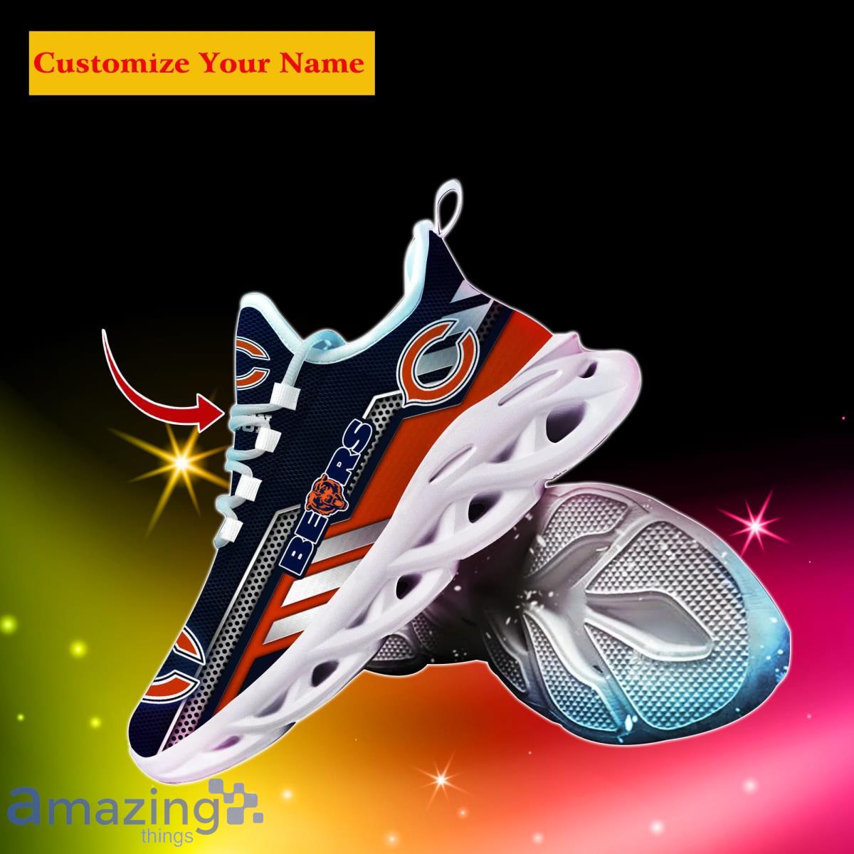 Chicago Bears Personalized Name NFL Max Soul Shoes Men And Women