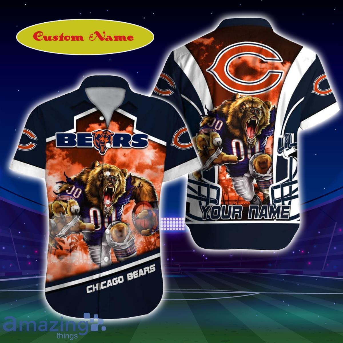 Chicago Bears women's Custom Hawaiian Shirts logo 