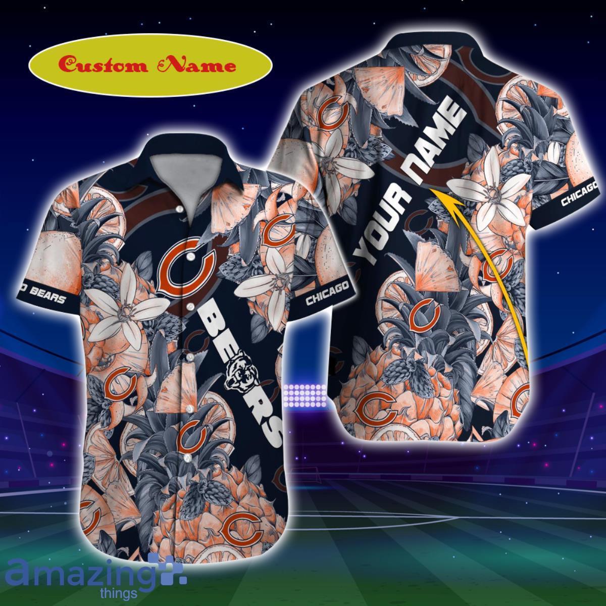 Chicago Bears NFL Custom Name Hawaiian Shirt Unique Gift For Men