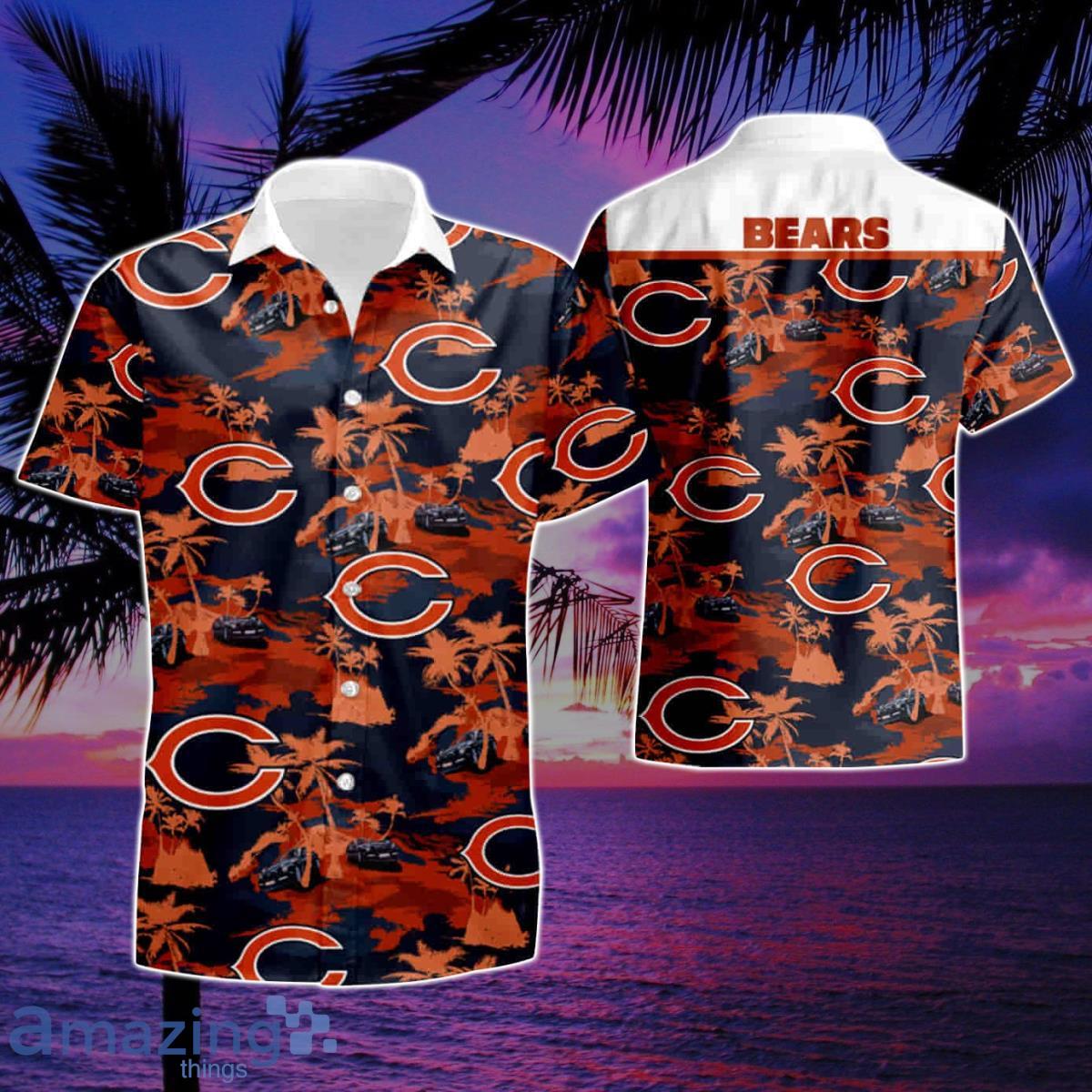 Chicago Bears Men's Casual Hawaiian Shirt Suit Summer Beach