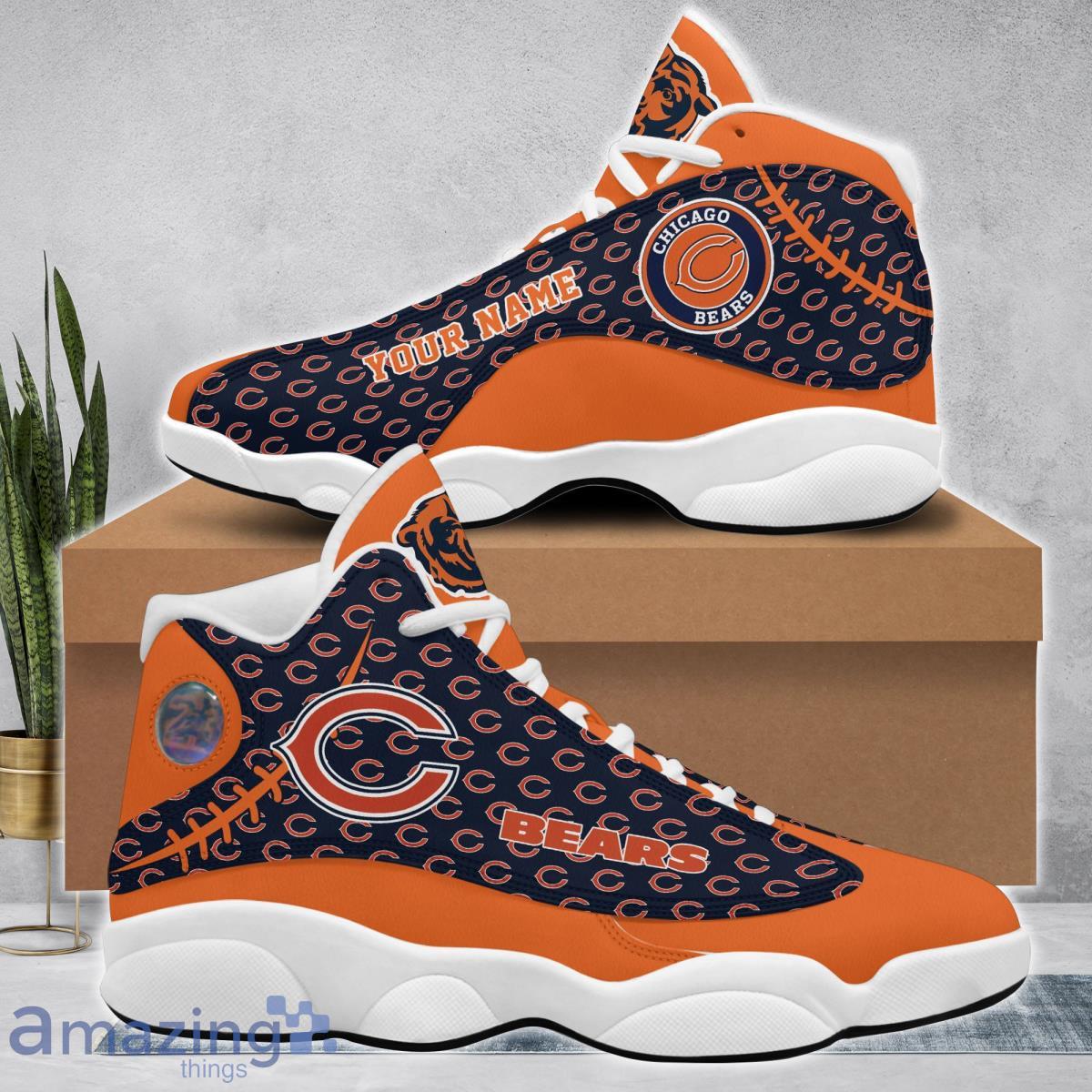 Chicago Chicago Bears Football Team Custom Name Air Jordan 13 Running Shoes Impressive Gift For Fans Product Photo 1