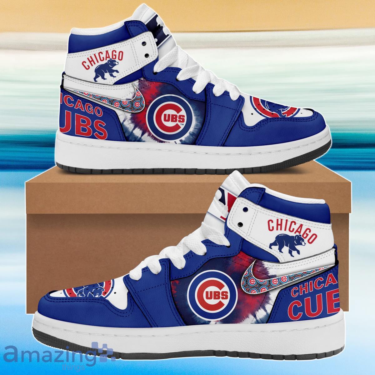 Chicago Cubs Air Jordan Hightop Sneaker 2023 Product Photo 1