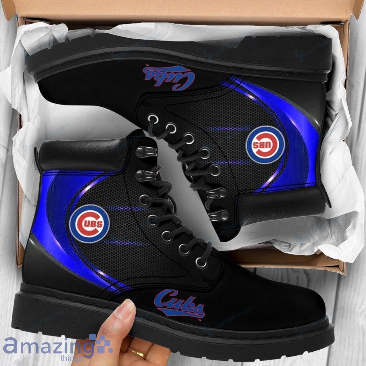 Chicago Cubs Football Team Leather Boots For Men Women Best Gift For Fans Product Photo 1