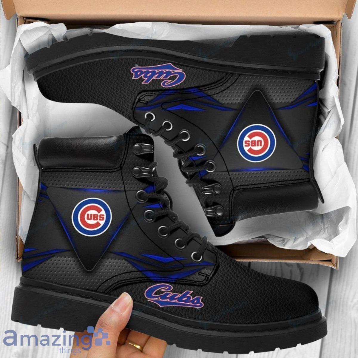 Chicago Cubs Football Team Leather Boots For Men Women Special Gift For Fans Product Photo 1