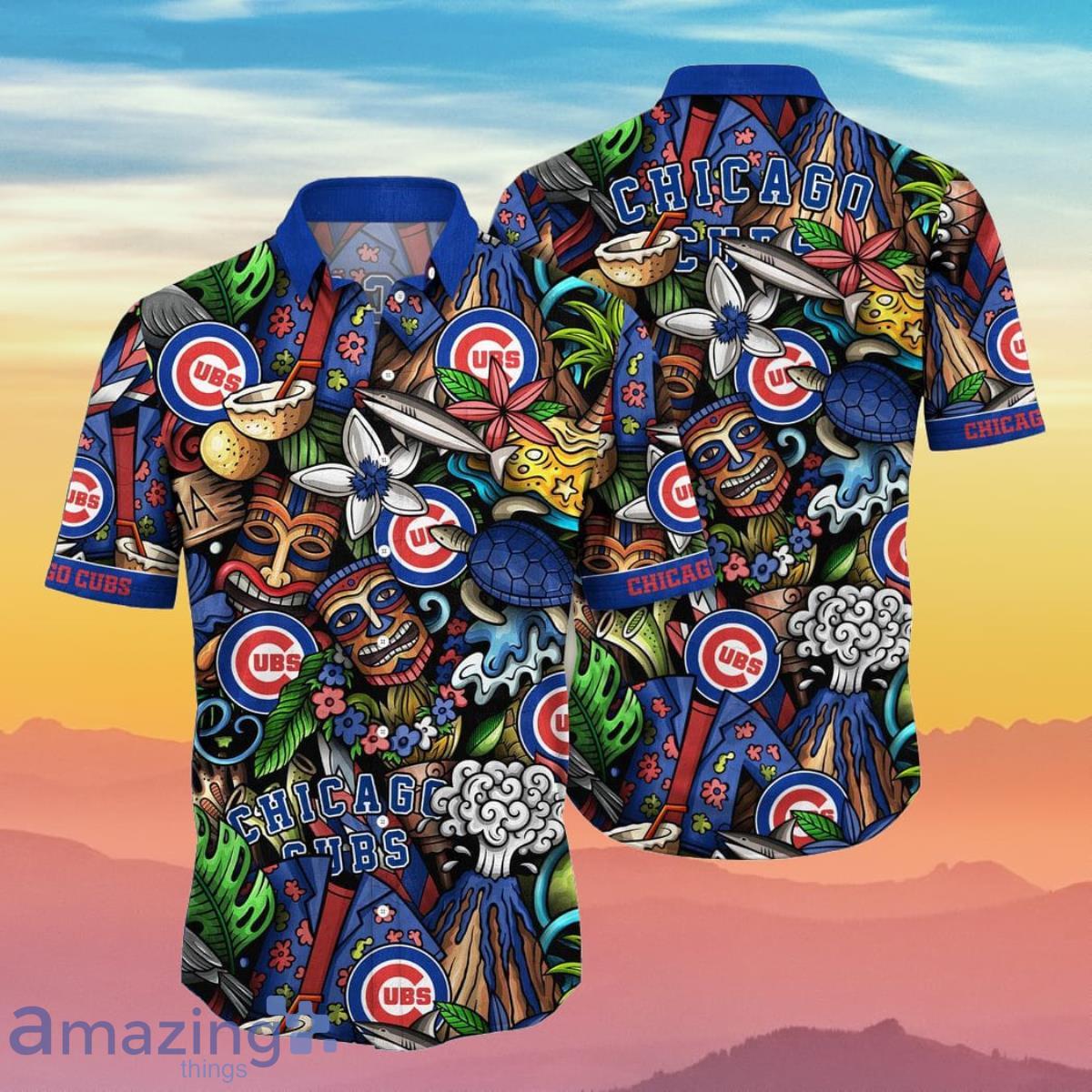 Chicago Cubs MLB Flower Hawaiian Shirt Best Gift For Men And Women Fans