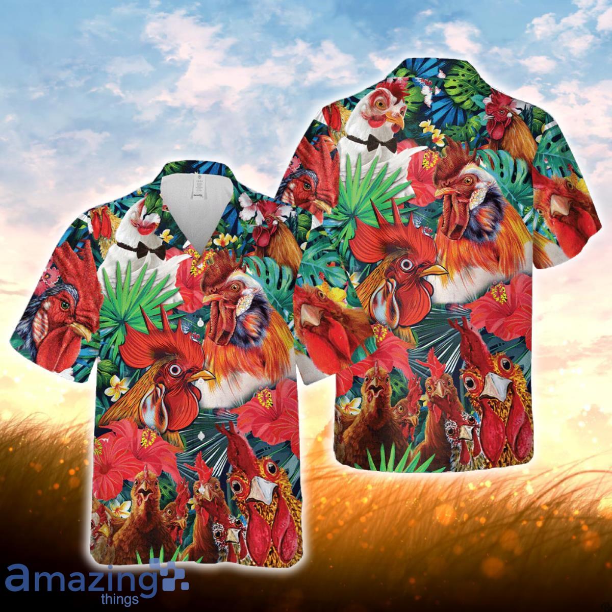 Chicken Hawaiian Shirt For Men Women RYl Product Photo 1