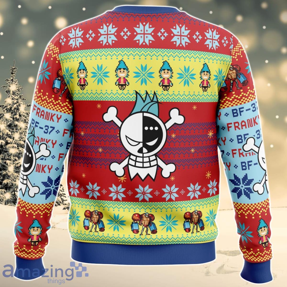 Christmas Franky One Piece Ugly Christmas Sweater For Men And Women Product Photo 2