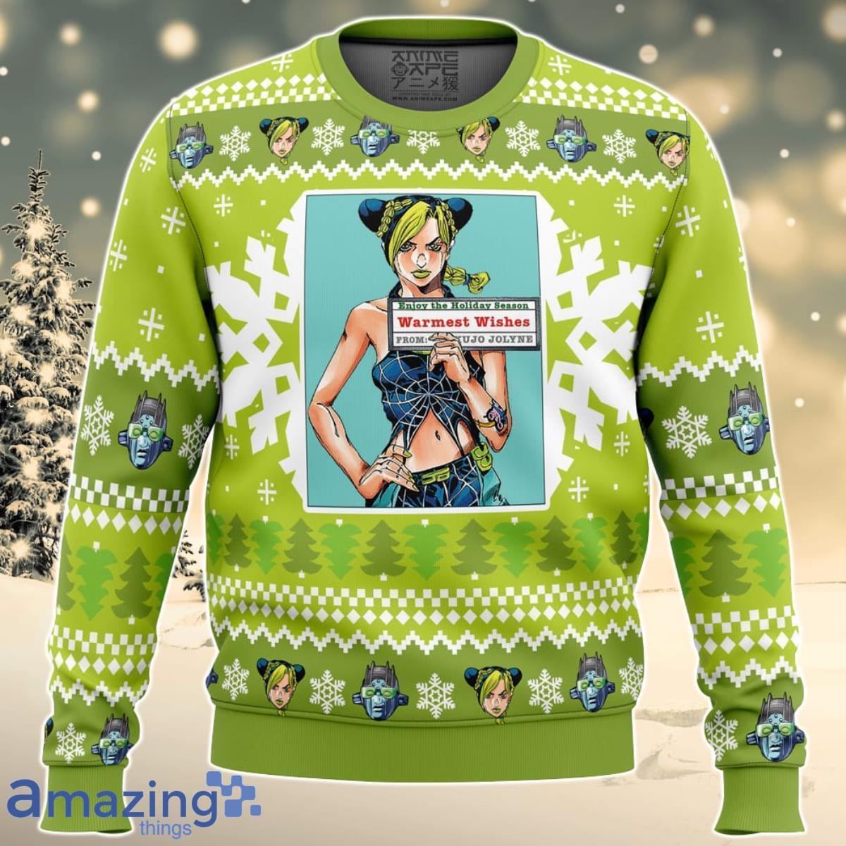 Christmas Jolyne Kujo Jojo’s Bizarre Adventure Christmas Sweater Best Gift For Men And Women Product Photo 1