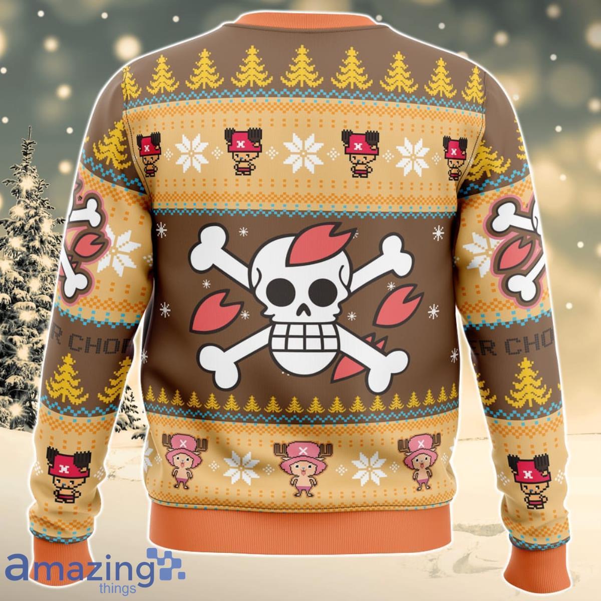 Christmas Tony Chopper One Piece Ugly Christmas Sweater For Men And Women Product Photo 2