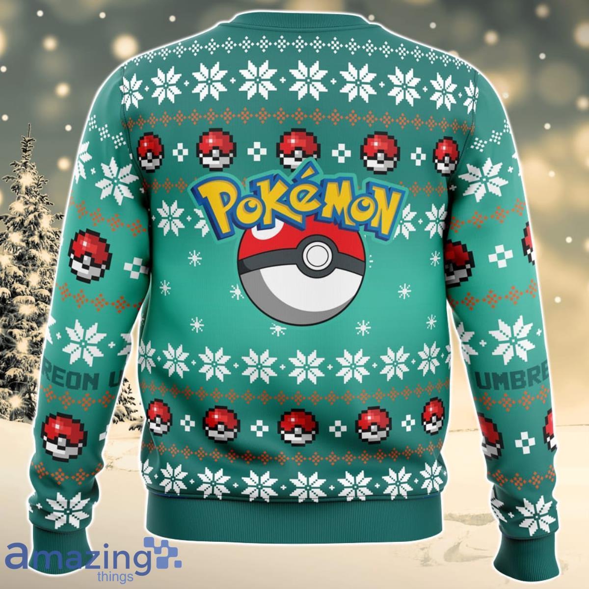 Christmas Umbreon Pokemon Ugly Christmas Sweater For Men And Women Product Photo 2
