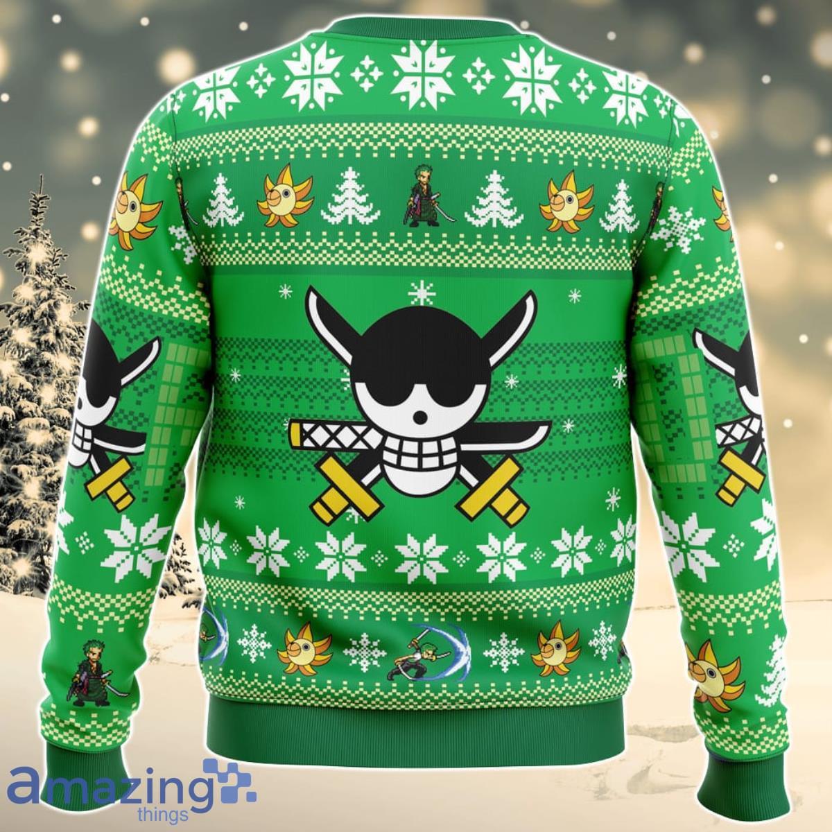 Christmas Zoro One Piece Ugly Christmas Sweater For Men And Women Product Photo 2